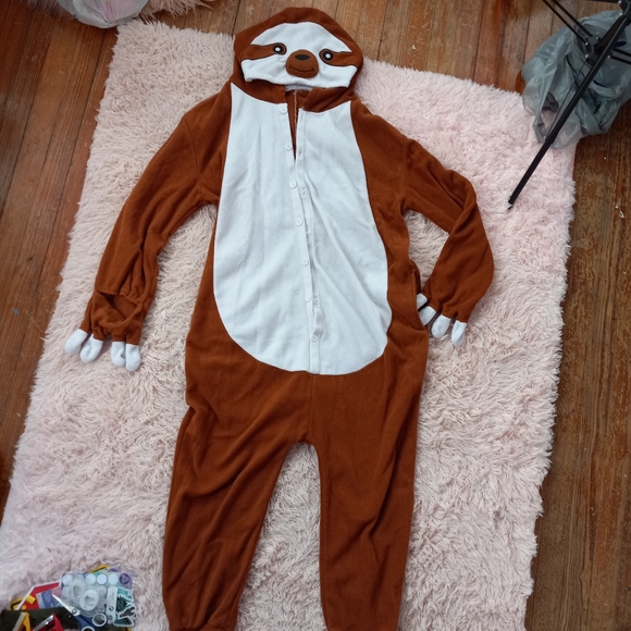 Like new Sloth kigurumi onesie lounger!  Roomy warm & big! Sz's sm-xl! - Picture 7 of 11